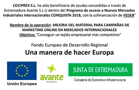 Proyecto cofinanciado por Fondo FEDER y Junta de Extremadura